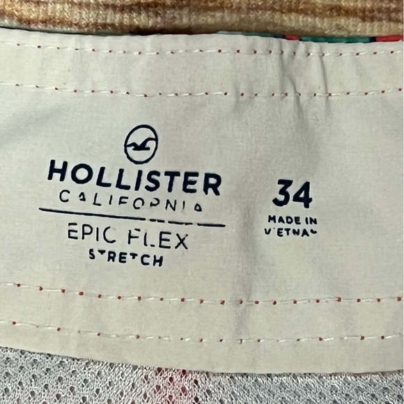Hollister Floral Tropical Board Shorts Swim Trunks Swimsuit Mens - Picture 4 of 6